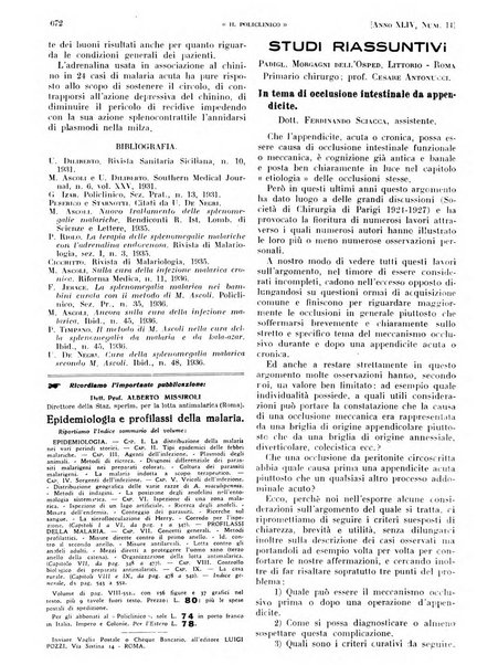 Il policlinico. Sezione pratica periodico di medicina, chirurgia e igiene