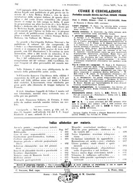 Il policlinico. Sezione pratica periodico di medicina, chirurgia e igiene