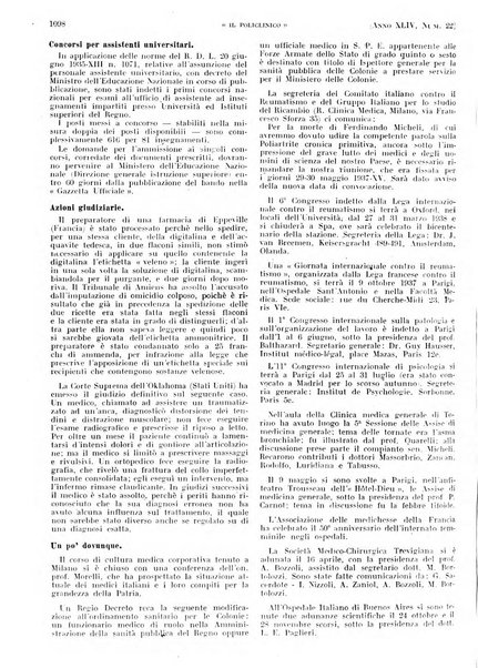 Il policlinico. Sezione pratica periodico di medicina, chirurgia e igiene