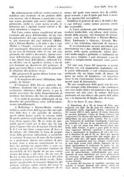 Il policlinico. Sezione pratica periodico di medicina, chirurgia e igiene