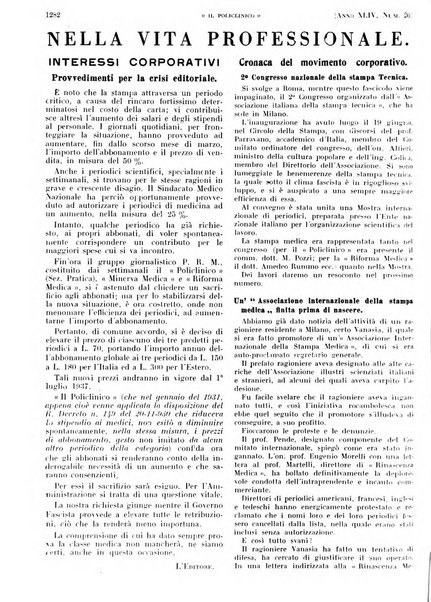 Il policlinico. Sezione pratica periodico di medicina, chirurgia e igiene