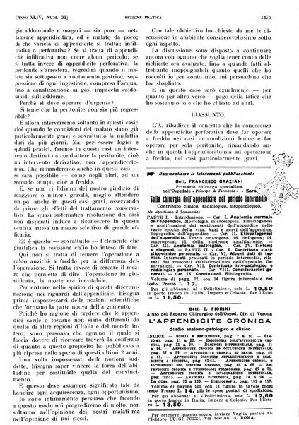 Il policlinico. Sezione pratica periodico di medicina, chirurgia e igiene