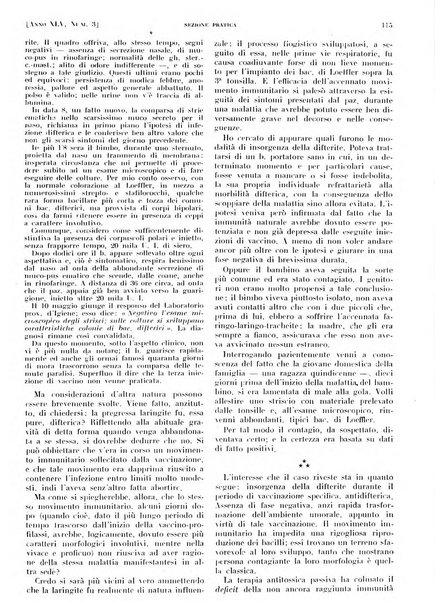 Il policlinico. Sezione pratica periodico di medicina, chirurgia e igiene