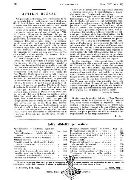 Il policlinico. Sezione pratica periodico di medicina, chirurgia e igiene