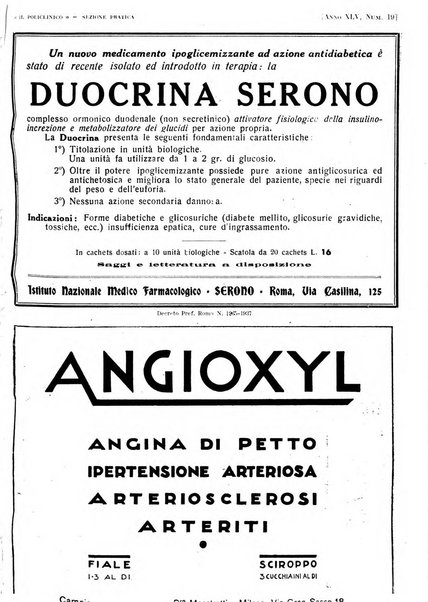 Il policlinico. Sezione pratica periodico di medicina, chirurgia e igiene