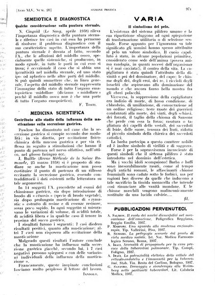 Il policlinico. Sezione pratica periodico di medicina, chirurgia e igiene