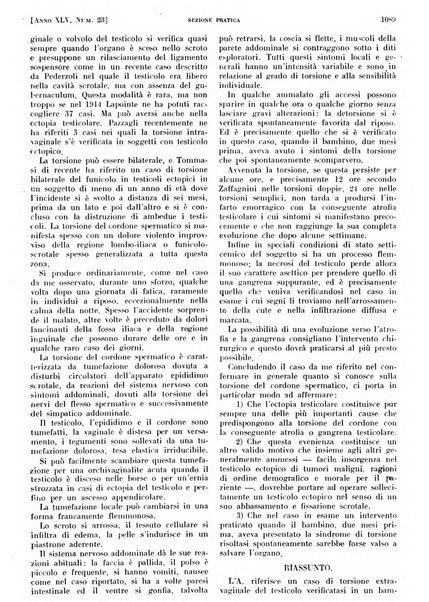 Il policlinico. Sezione pratica periodico di medicina, chirurgia e igiene