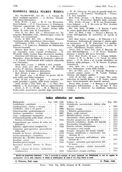 Il policlinico. Sezione pratica periodico di medicina, chirurgia e igiene