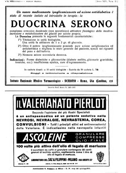 Il policlinico. Sezione pratica periodico di medicina, chirurgia e igiene