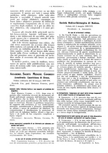 Il policlinico. Sezione pratica periodico di medicina, chirurgia e igiene