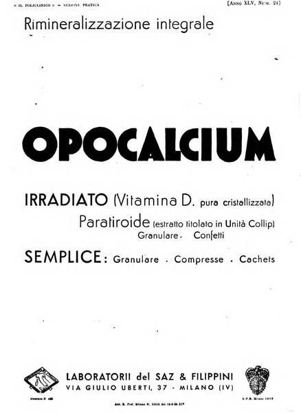 Il policlinico. Sezione pratica periodico di medicina, chirurgia e igiene