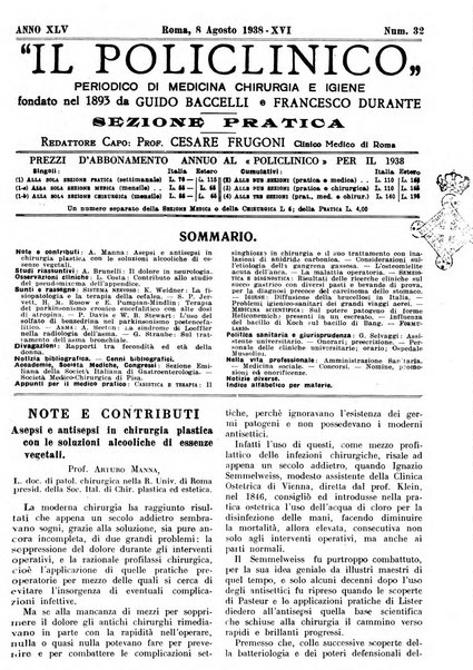 Il policlinico. Sezione pratica periodico di medicina, chirurgia e igiene