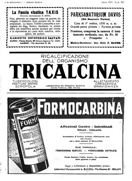 Il policlinico. Sezione pratica periodico di medicina, chirurgia e igiene