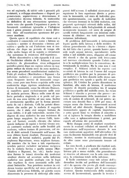 Il policlinico. Sezione pratica periodico di medicina, chirurgia e igiene