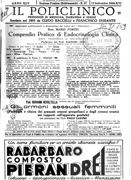 Il policlinico. Sezione pratica periodico di medicina, chirurgia e igiene