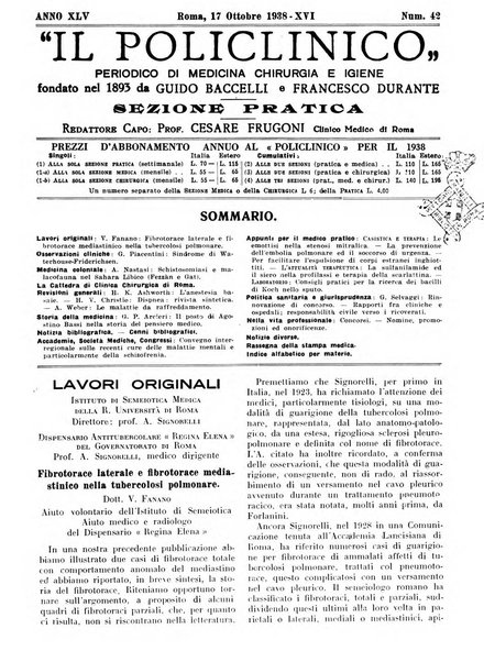 Il policlinico. Sezione pratica periodico di medicina, chirurgia e igiene