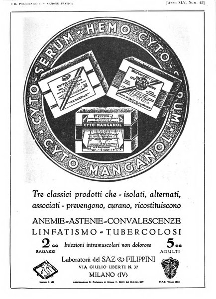 Il policlinico. Sezione pratica periodico di medicina, chirurgia e igiene