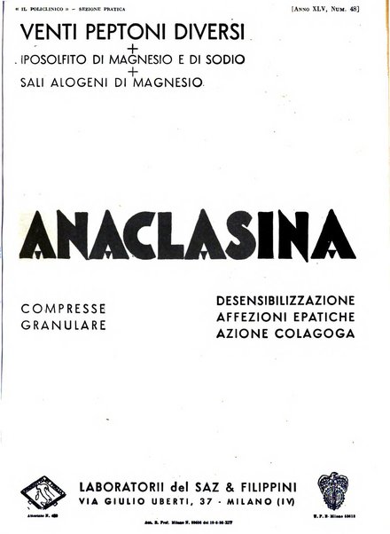 Il policlinico. Sezione pratica periodico di medicina, chirurgia e igiene