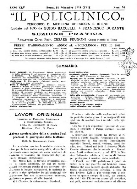 Il policlinico. Sezione pratica periodico di medicina, chirurgia e igiene