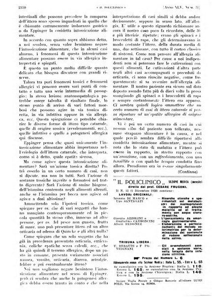 Il policlinico. Sezione pratica periodico di medicina, chirurgia e igiene