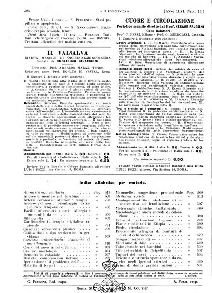 Il policlinico. Sezione pratica periodico di medicina, chirurgia e igiene