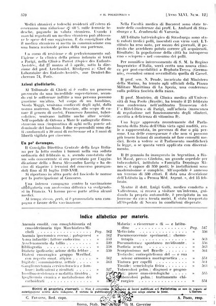 Il policlinico. Sezione pratica periodico di medicina, chirurgia e igiene