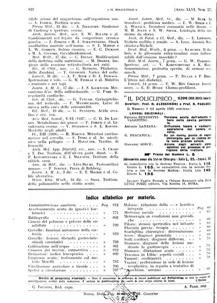 Il policlinico. Sezione pratica periodico di medicina, chirurgia e igiene