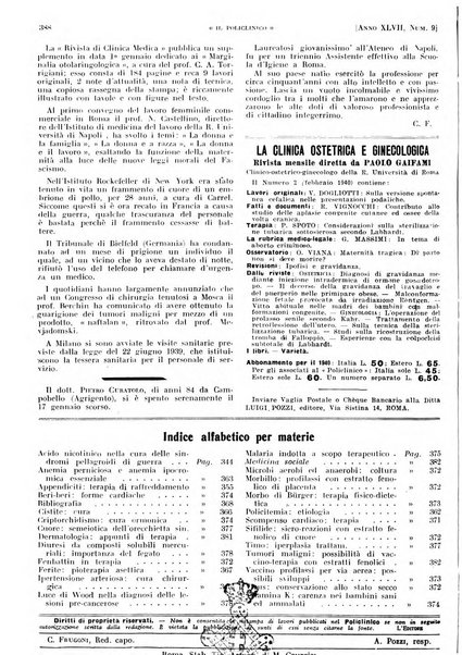 Il policlinico. Sezione pratica periodico di medicina, chirurgia e igiene