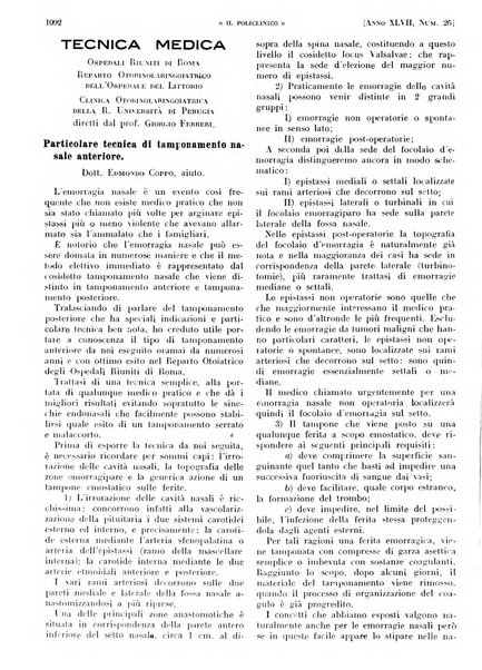 Il policlinico. Sezione pratica periodico di medicina, chirurgia e igiene