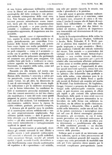 Il policlinico. Sezione pratica periodico di medicina, chirurgia e igiene