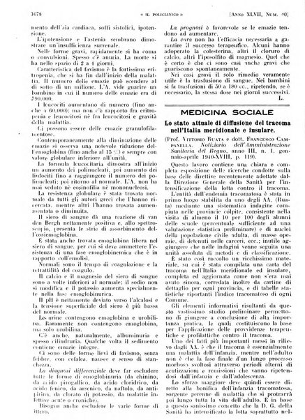 Il policlinico. Sezione pratica periodico di medicina, chirurgia e igiene