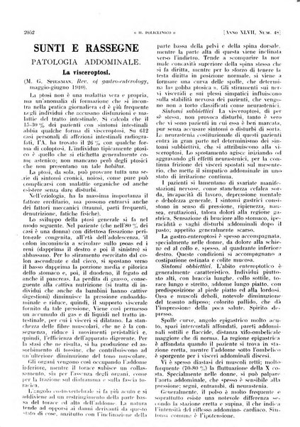 Il policlinico. Sezione pratica periodico di medicina, chirurgia e igiene