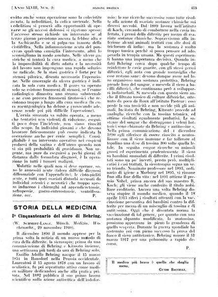 Il policlinico. Sezione pratica periodico di medicina, chirurgia e igiene