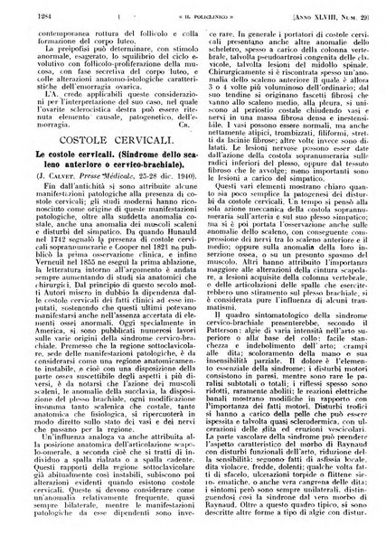 Il policlinico. Sezione pratica periodico di medicina, chirurgia e igiene