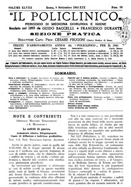 Il policlinico. Sezione pratica periodico di medicina, chirurgia e igiene