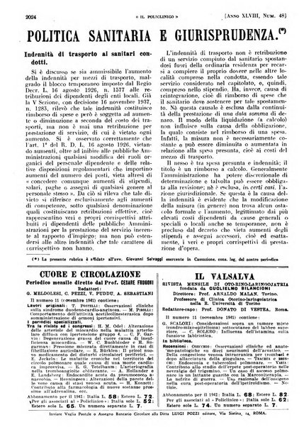 Il policlinico. Sezione pratica periodico di medicina, chirurgia e igiene