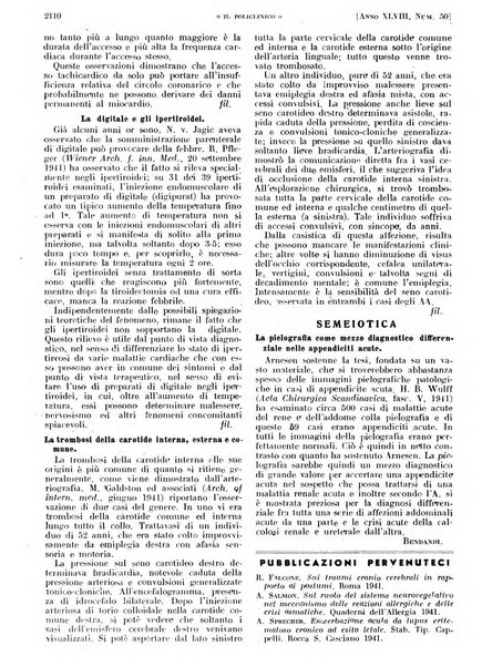 Il policlinico. Sezione pratica periodico di medicina, chirurgia e igiene