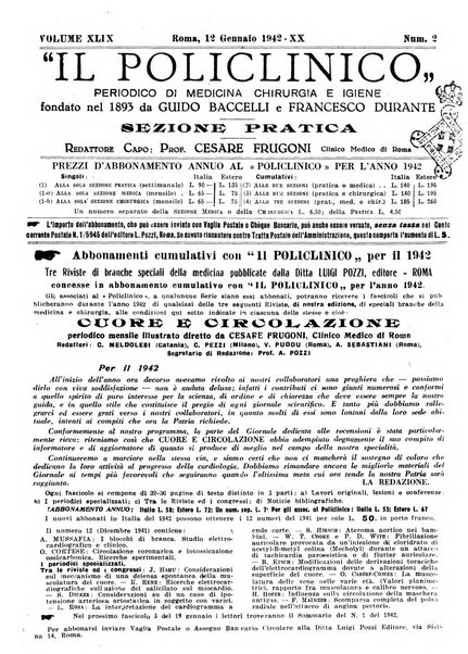 Il policlinico. Sezione pratica periodico di medicina, chirurgia e igiene