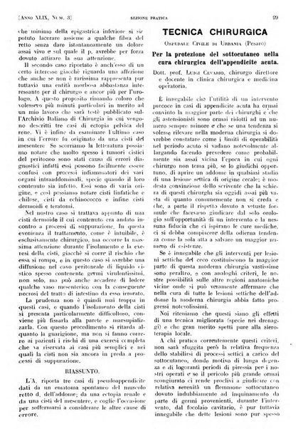 Il policlinico. Sezione pratica periodico di medicina, chirurgia e igiene