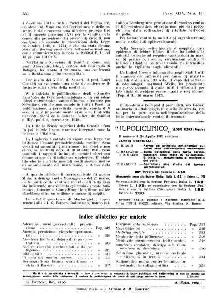 Il policlinico. Sezione pratica periodico di medicina, chirurgia e igiene