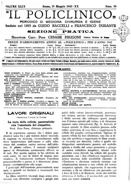 Il policlinico. Sezione pratica periodico di medicina, chirurgia e igiene