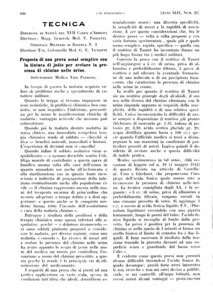 Il policlinico. Sezione pratica periodico di medicina, chirurgia e igiene