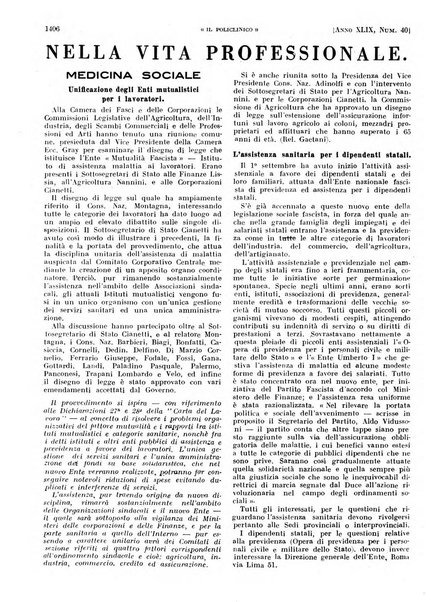 Il policlinico. Sezione pratica periodico di medicina, chirurgia e igiene