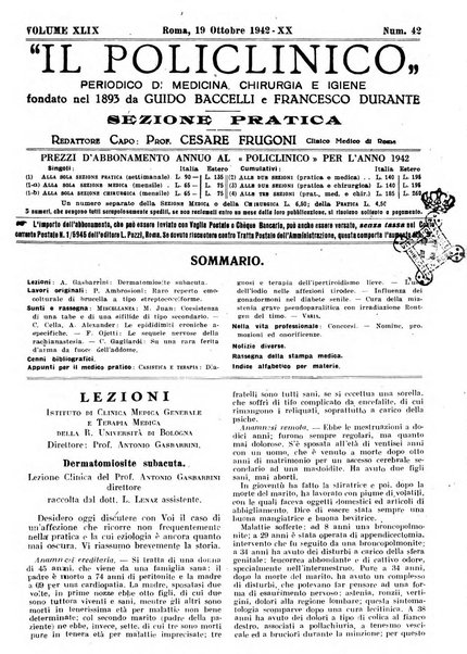 Il policlinico. Sezione pratica periodico di medicina, chirurgia e igiene