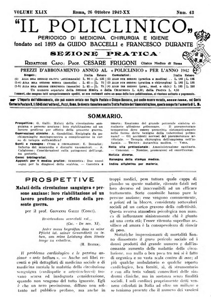 Il policlinico. Sezione pratica periodico di medicina, chirurgia e igiene