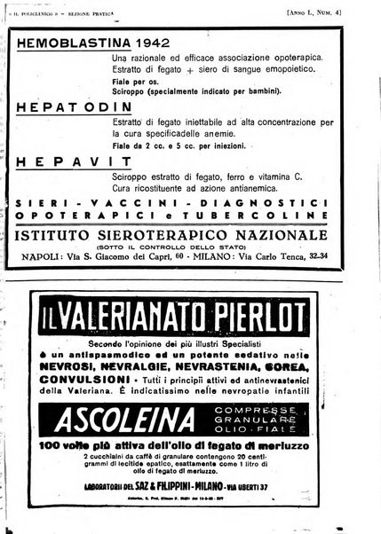 Il policlinico. Sezione pratica periodico di medicina, chirurgia e igiene