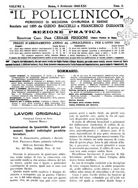 Il policlinico. Sezione pratica periodico di medicina, chirurgia e igiene