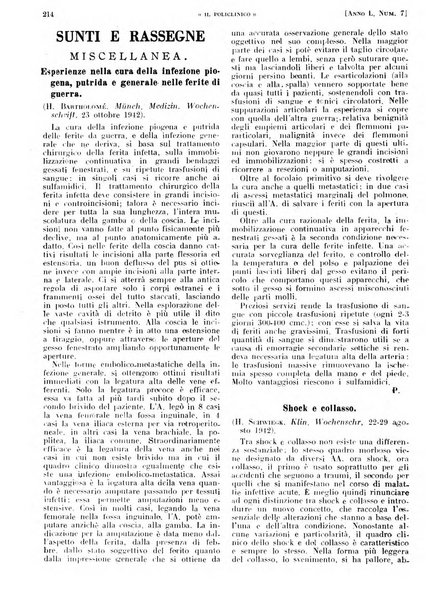 Il policlinico. Sezione pratica periodico di medicina, chirurgia e igiene