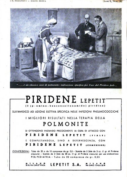 Il policlinico. Sezione pratica periodico di medicina, chirurgia e igiene