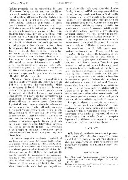 Il policlinico. Sezione pratica periodico di medicina, chirurgia e igiene